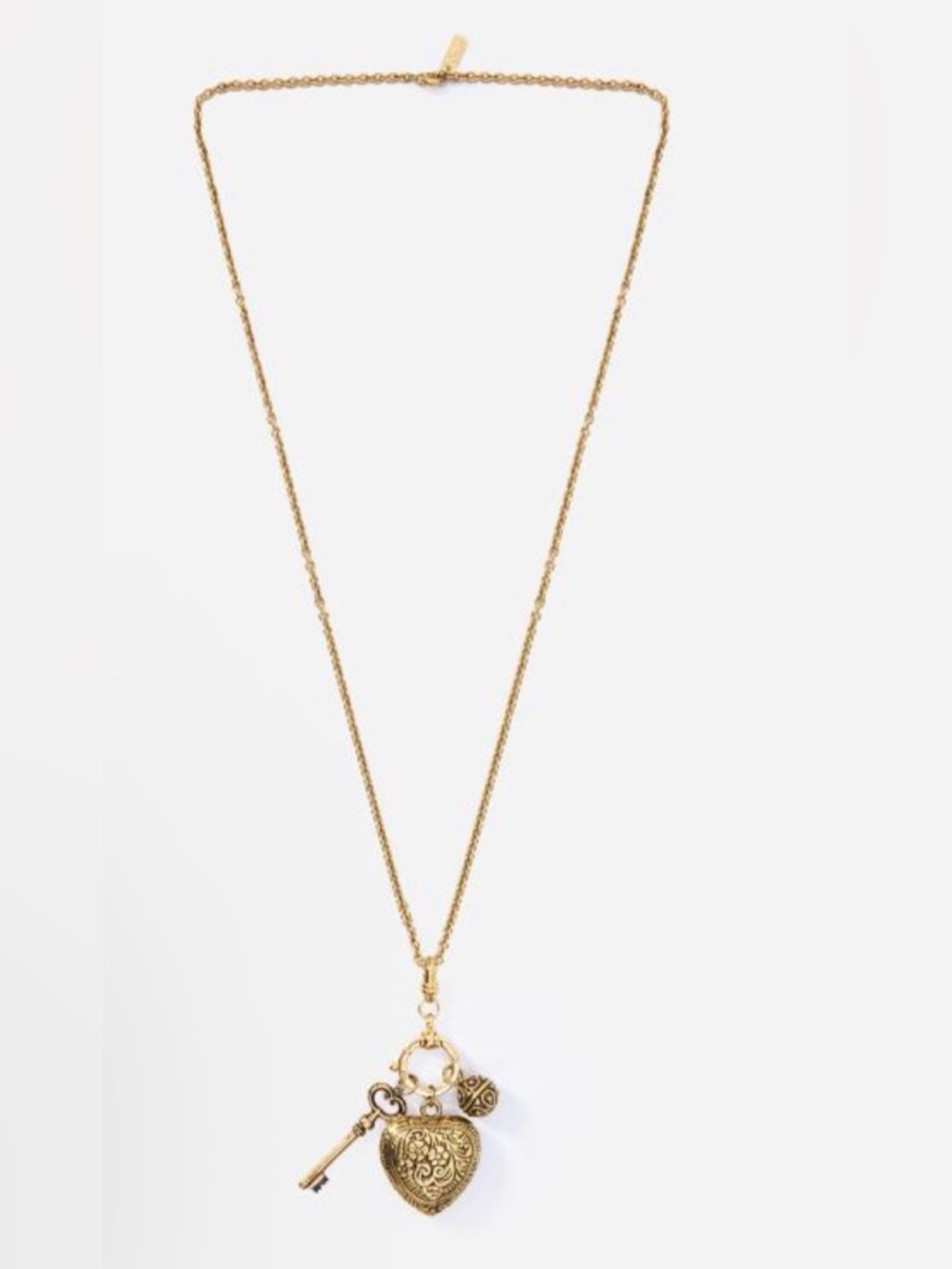 Chloé Château Treasures Victorian Charms “Vintage” Gold Pendant Necklace - NWT